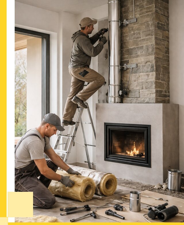 Монтаж дымоходов для каминов в Новосибирске от 15249 р. ЭриданНвс