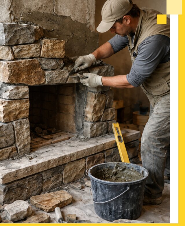 Изготовление и установка каменных каминов под ключ в Новосибирске