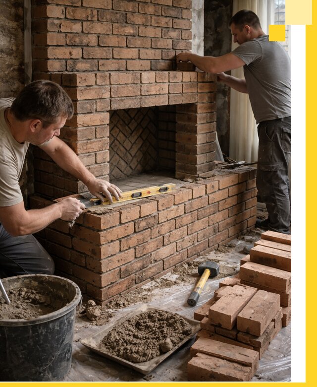 Изготовление и установка кирпичных каминов в Новосибирске