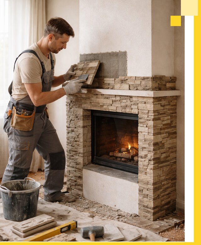 Изготовление и монтаж каминов для дома под ключ в Новосибирске