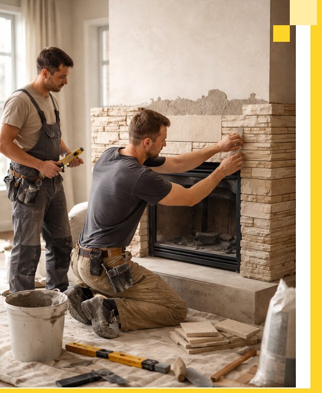 Установка и монтаж каминов для загородного дома в Новосибирске