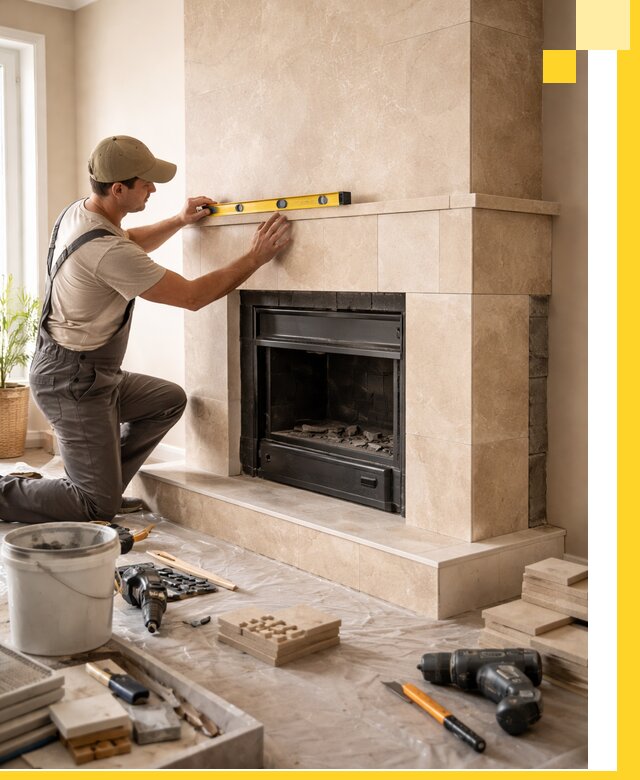 Установка и монтаж каминов в частном доме под ключ в Новосибирске