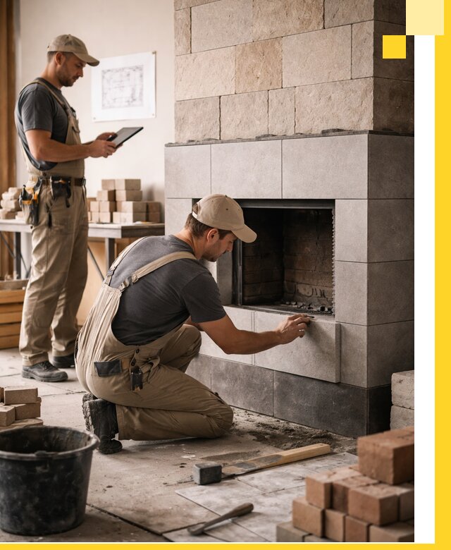 Индивидуальные проекты каминов и каминных систем в Новосибирске