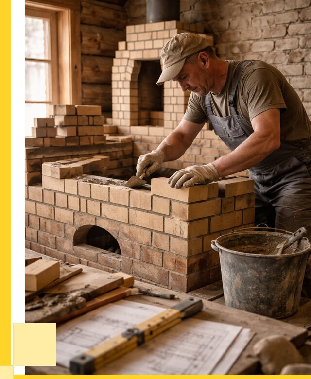 Кладка печей из кирпича в Новосибирске цены от 30498 р. - ЭриданНвс