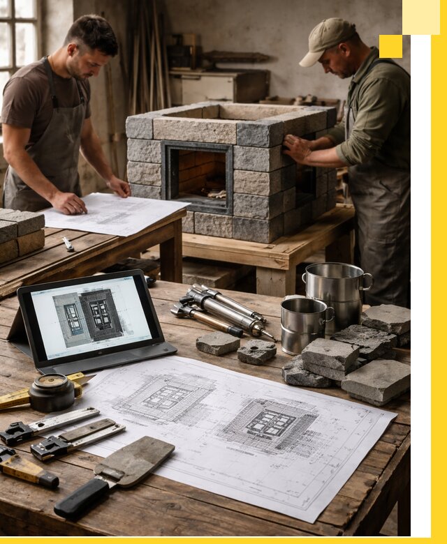 Разработка проектов печей с согласованием и монтажом в Новосибирске