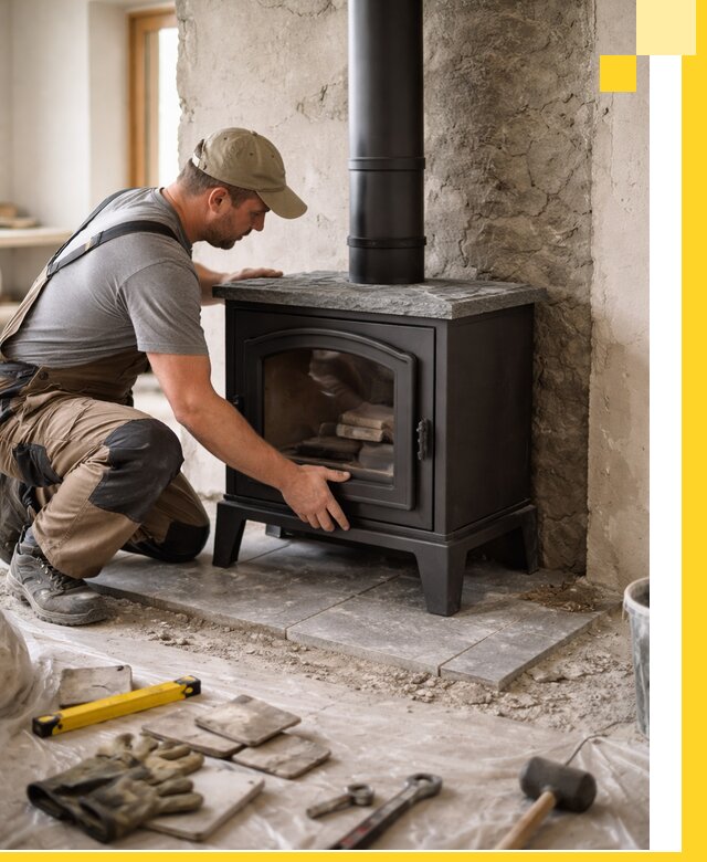 Профессиональный монтаж печей и каминов в Новосибирске под ключ