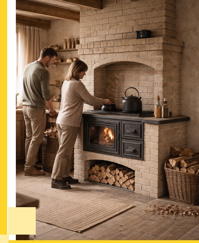 Печи с плитой в Новосибирске от 45747 р. | ЭриданНвс — кирпичная печь