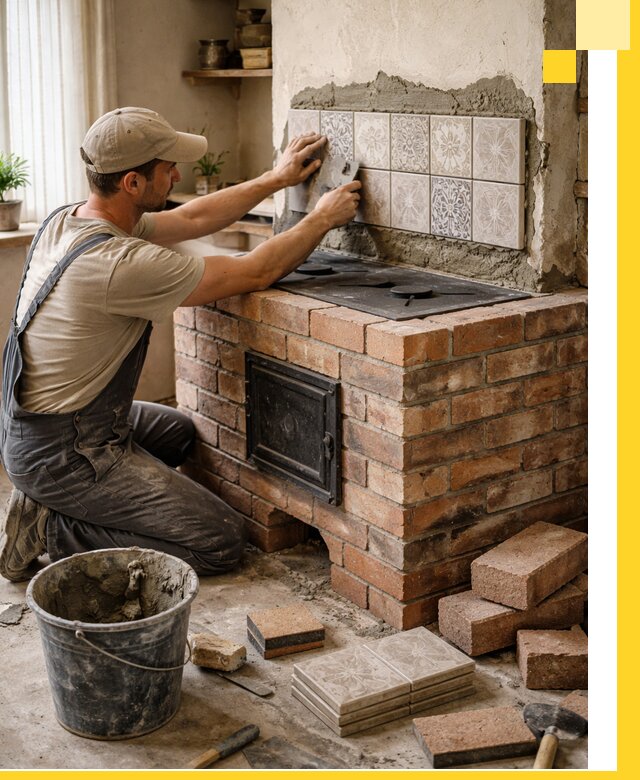 Печи с плитой на заказ монтаж гарантия и сервис в Новосибирске