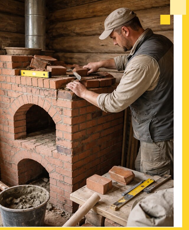 Изготовление и установка русских печей в Новосибирске под ключ