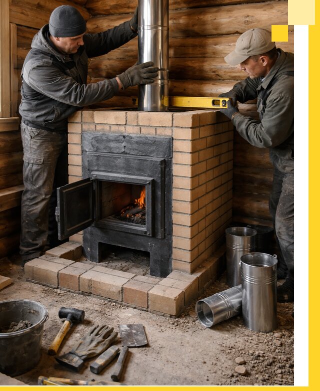 Проектирование, изготовление и установка банных печей в Новосибирске