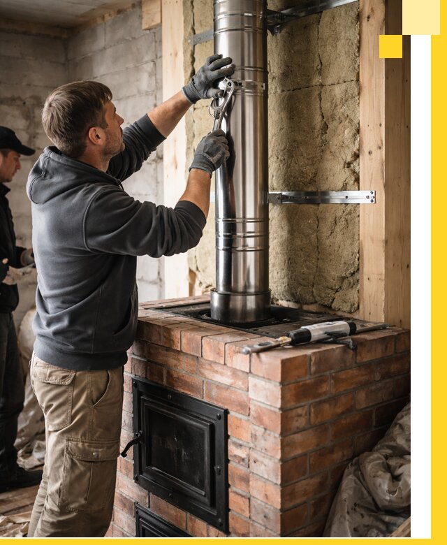 Изготовление и монтаж печей и дымоходов под ключ в Новосибирске