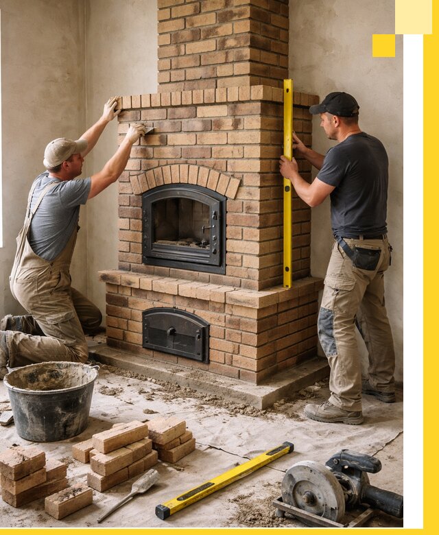 Продажа и установка печей и каминов для дома под ключ в Новосибирске