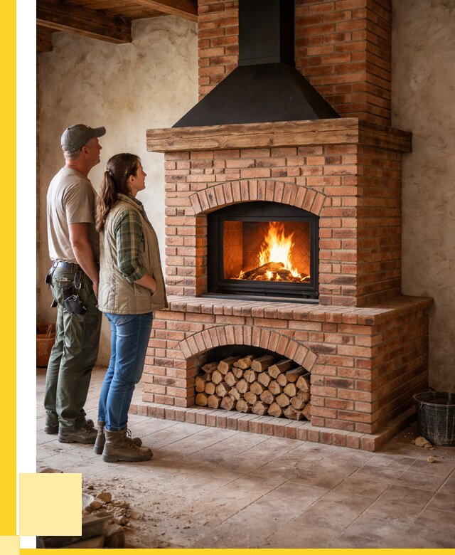 Печи камины из кирпича в Новосибирске от 121992 р. | ЭриданНвс