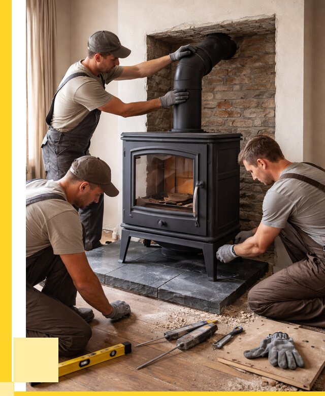 Монтаж печи камина в частном доме в Новосибирске от 25415 р. | ЭриданНвс