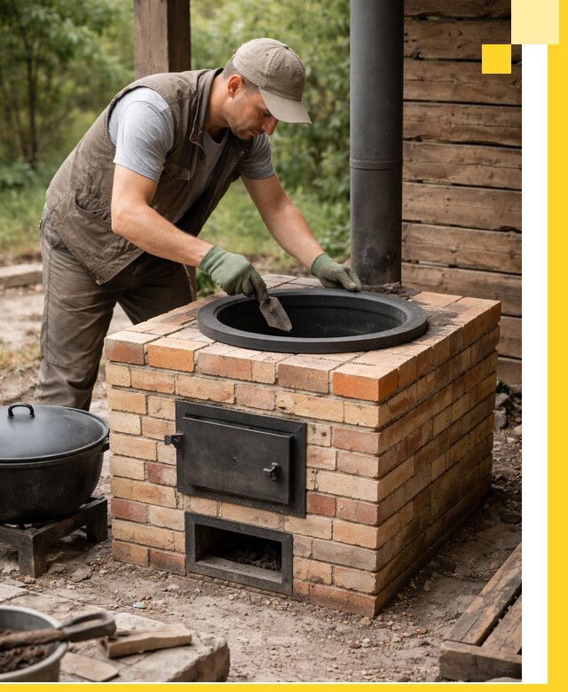 Изготовление и установка печей для казана в Новосибирске под ключ