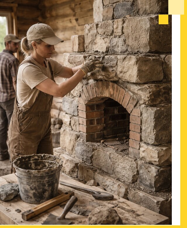 Каменные печи на заказ и монтаж в Новосибирске, долговечные решения