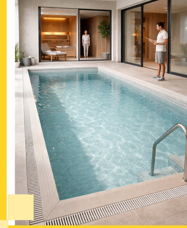 Отделка бассейна пленкой ПВХ в Новосибирске от 3558 р. - ЭриданНвс