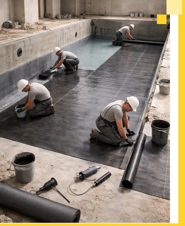 Профессиональная гидроизоляция бассейнов и чаш в Новосибирске под ключ