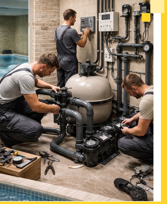 Комплексное оборудование для бассейнов под ключ в Новосибирске