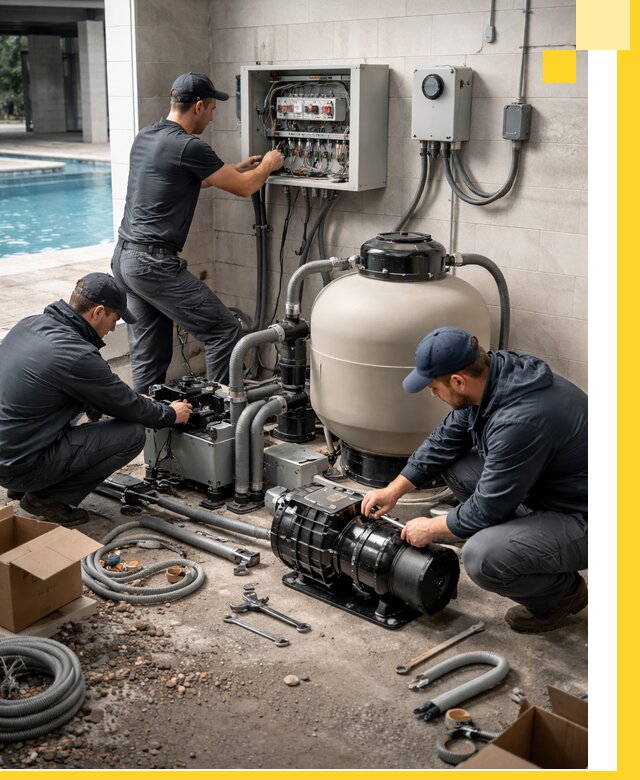 Профессиональный монтаж оборудования для бассейнов в Новосибирске