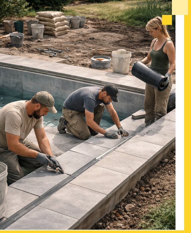 Строительство и монтаж уличных бассейнов под ключ в Новосибирске