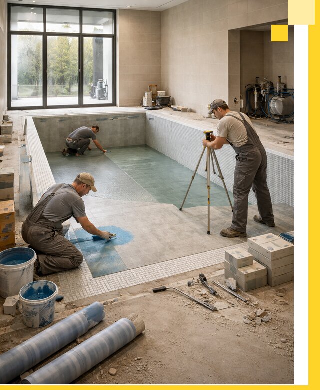 Проект и строительство закрытых бассейнов в Новосибирске под ключ