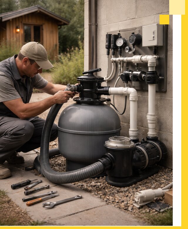 Продажа и монтаж фильтров и насосов для бассейнов в Новосибирске