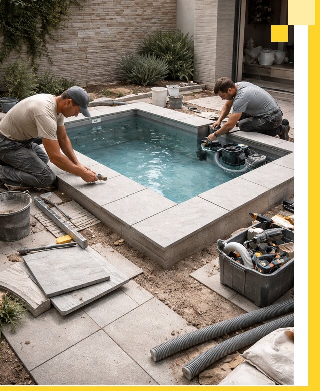 Мини бассейны под ключ в Новосибирске, дизайн и установка