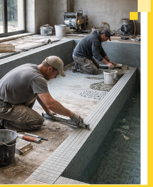 Строительство бассейна в частном доме в Новосибирске под ключ