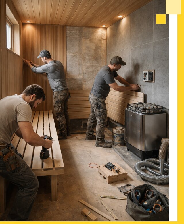 Сауны под ключ в Новосибирске, проектирование, строительство, отделка