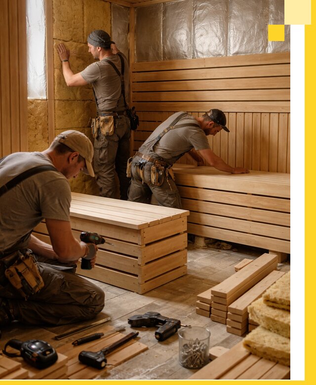 Профессиональное строительство саун под ключ в Новосибирске