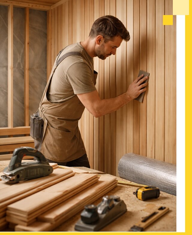 Профессиональная отделка саун и парных под ключ в Новосибирске