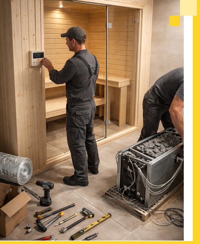 Поставка, установка и монтаж электрических саун в Новосибирске