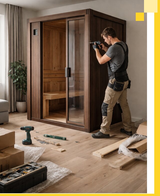 Установка и производство мини саун под ключ в Новосибирске