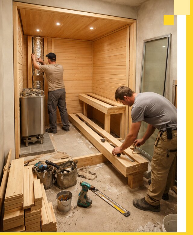 Проектирование и установка домашних саун под ключ в Новосибирске