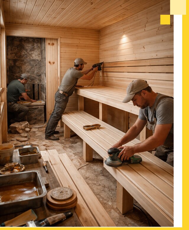Профессиональная отделка бань в Новосибирске под ключ, с гарантией