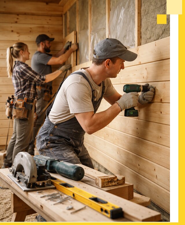 Обшивка бань под ключ в Новосибирске: отделка стен и потолков