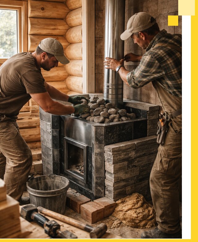 Строительство и отделка русских бань под ключ в Новосибирске