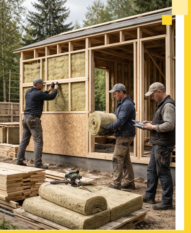 Проектирование и строительство каркасных бань в Новосибирске под ключ