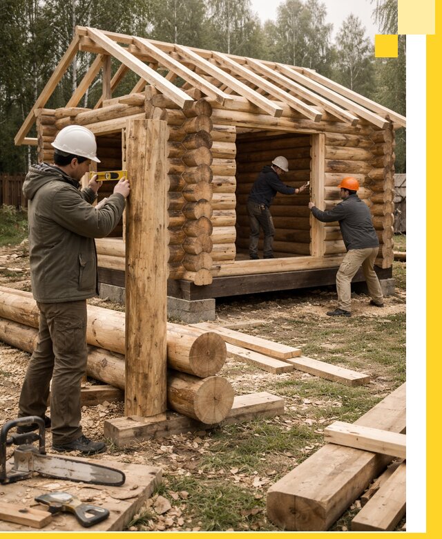 Строительство бань для дачи под ключ в Новосибирске с доставкой и монтажом