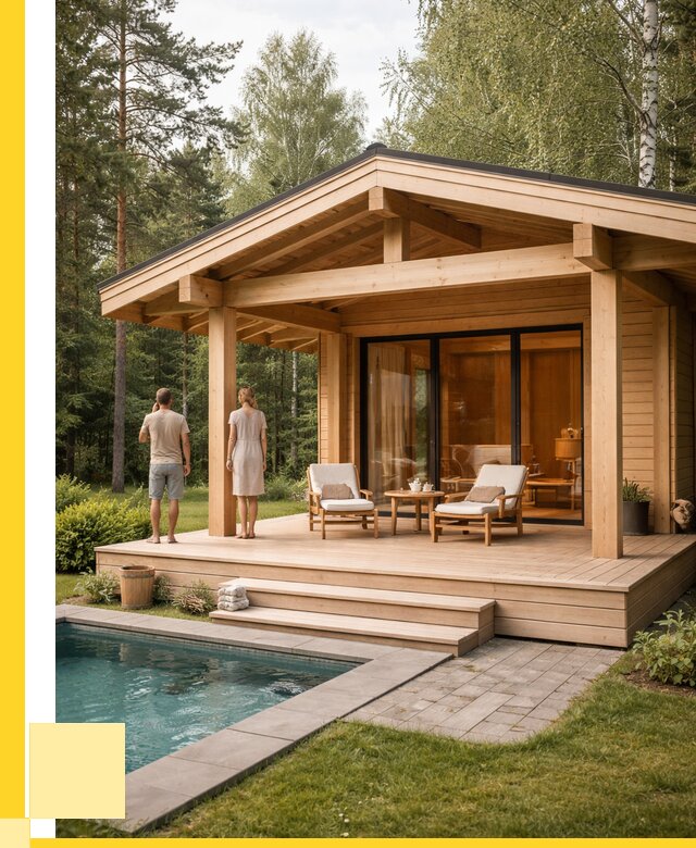 Бани с террасой под ключ в Новосибирске от 609960 р. | ЭриданНвс