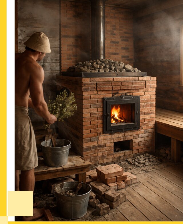Кирпичные банные печи в Новосибирске от 91494 р. | ЭриданНвс