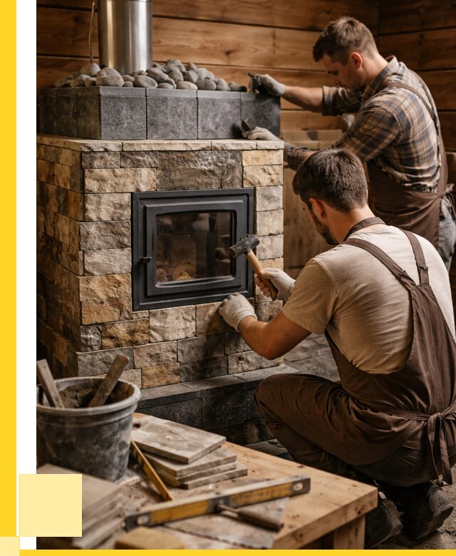 Облицовка банной печи в Новосибирске от 15249 р. | ЭриданНвс