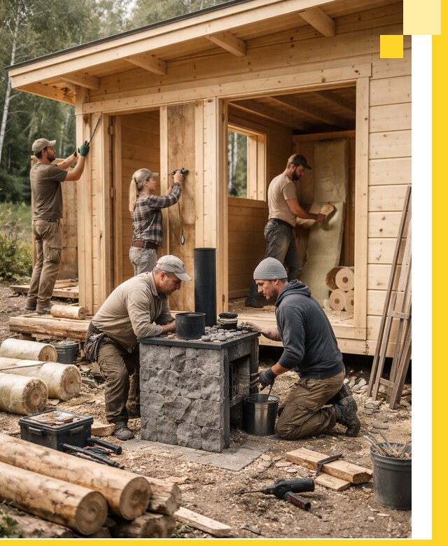 Купить баню под ключ в Новосибирске строительство монтаж отделка