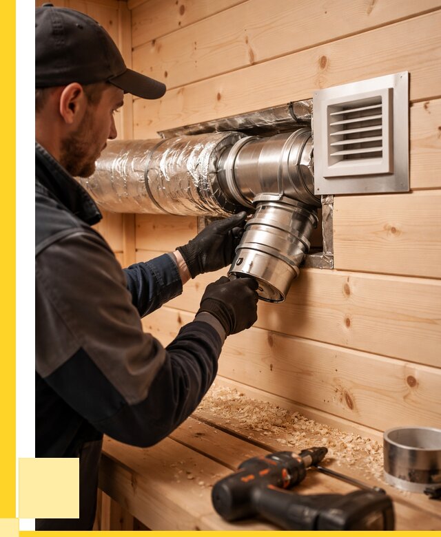 Монтаж вентиляции бани в Новосибирске от 12199 р. | ЭриданНвс