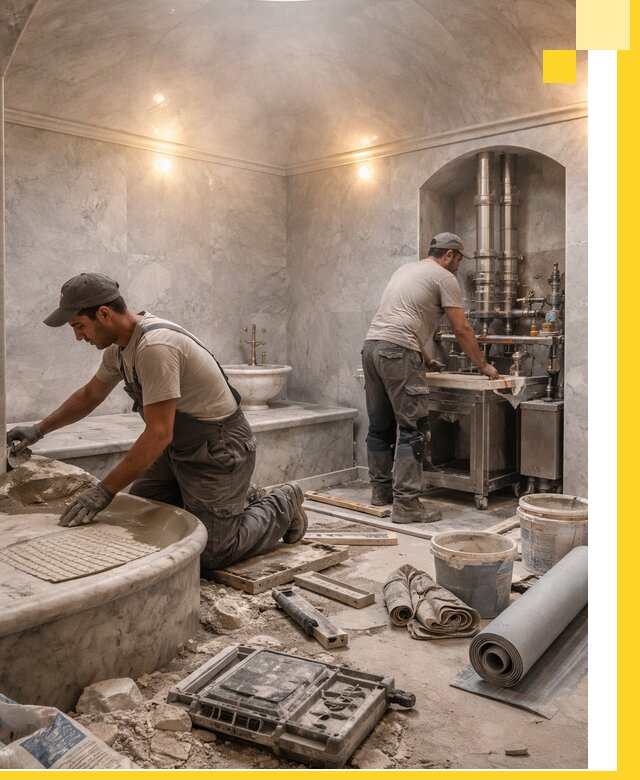 Строительство турецких бань хаммам под ключ в Новосибирске