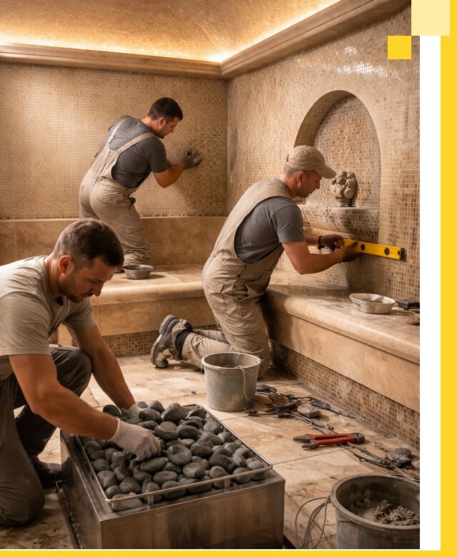 Проектирование и строительство хамама и сауны в Новосибирске