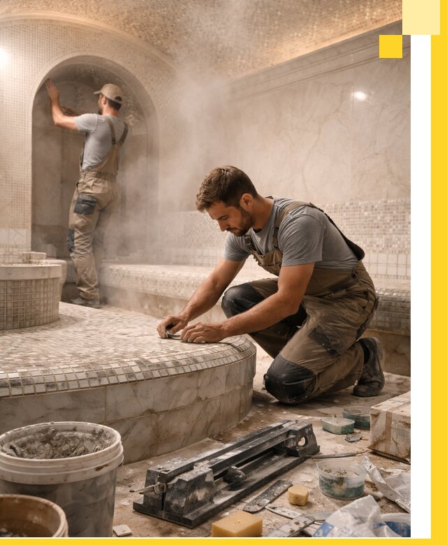 Профессиональный дизайн хамама и SPA под ключ в Новосибирске