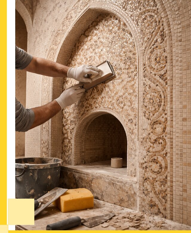 Мозаика для хамама в Новосибирске под ключ от 5083 р. | ЭриданНвс