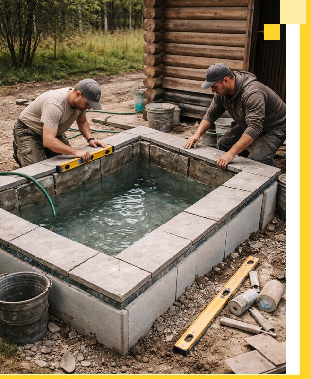 Изготовление и установка холодных купелей под ключ в Новосибирске